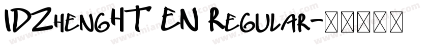 IDZhengHT EN Regular字体转换